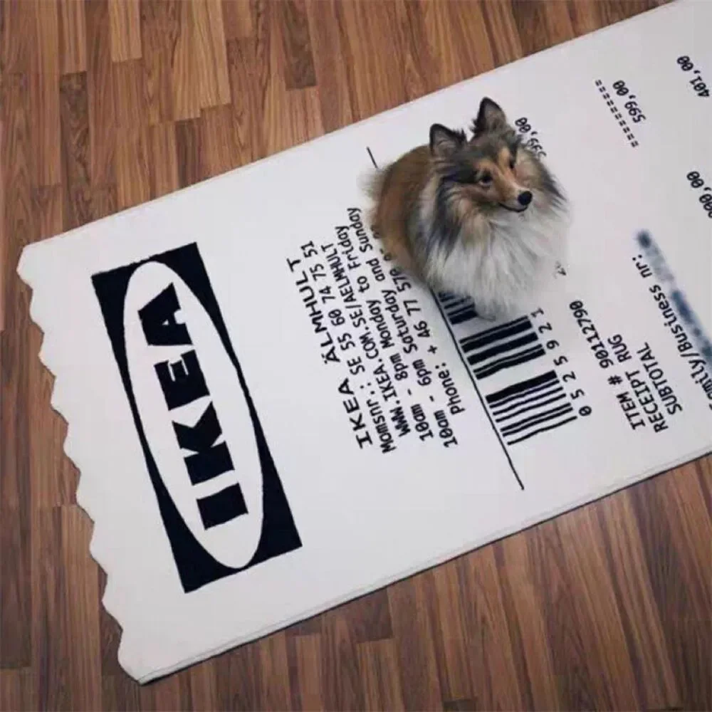IKEA Reciept Rug White
